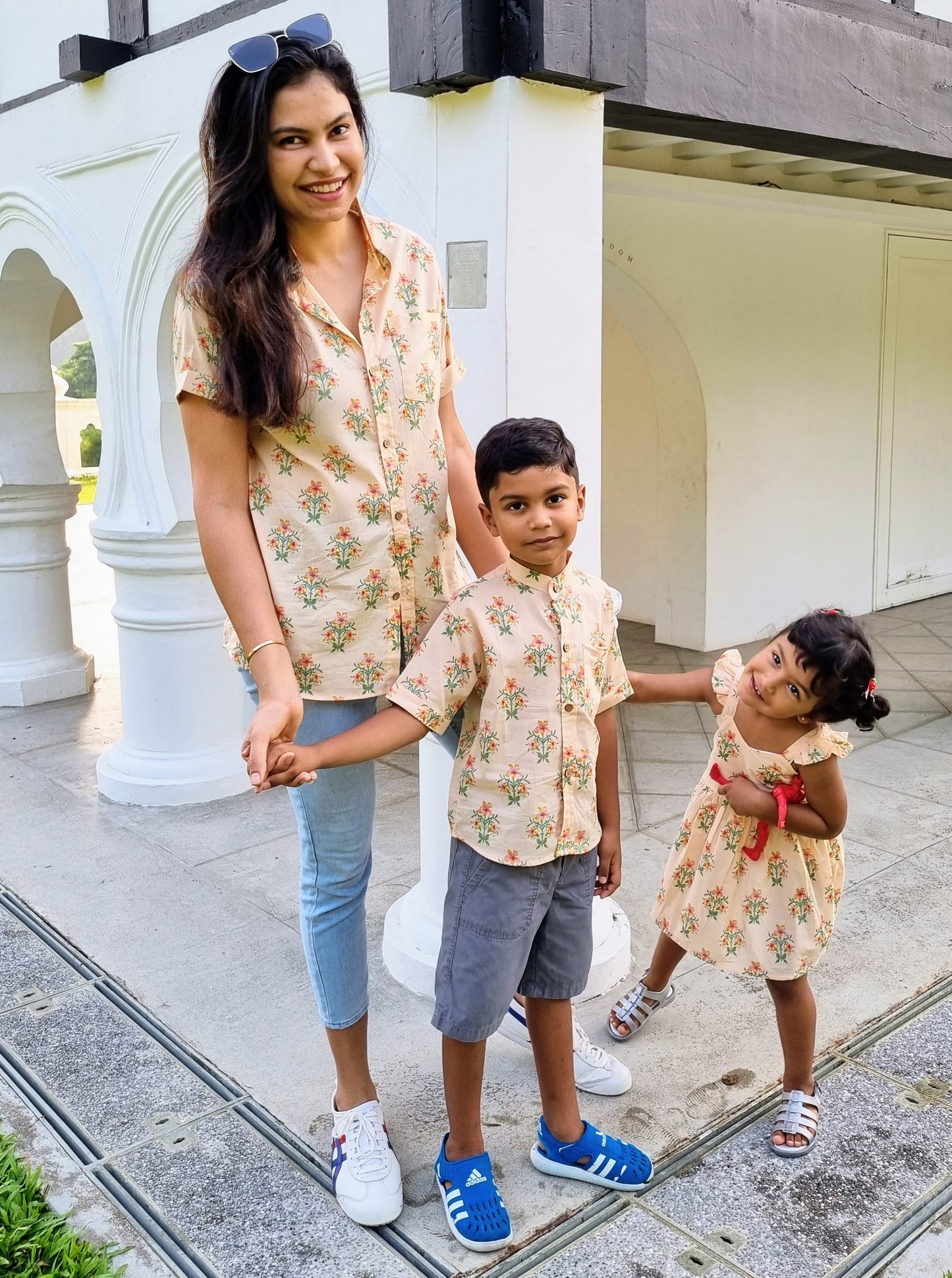 Nimbu Floral Unisex Shirt | kids Fashion | The Green Collective SG