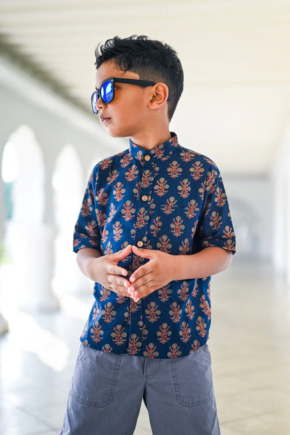 Nimbu Floral Unisex Shirt | kids Fashion | The Green Collective SG