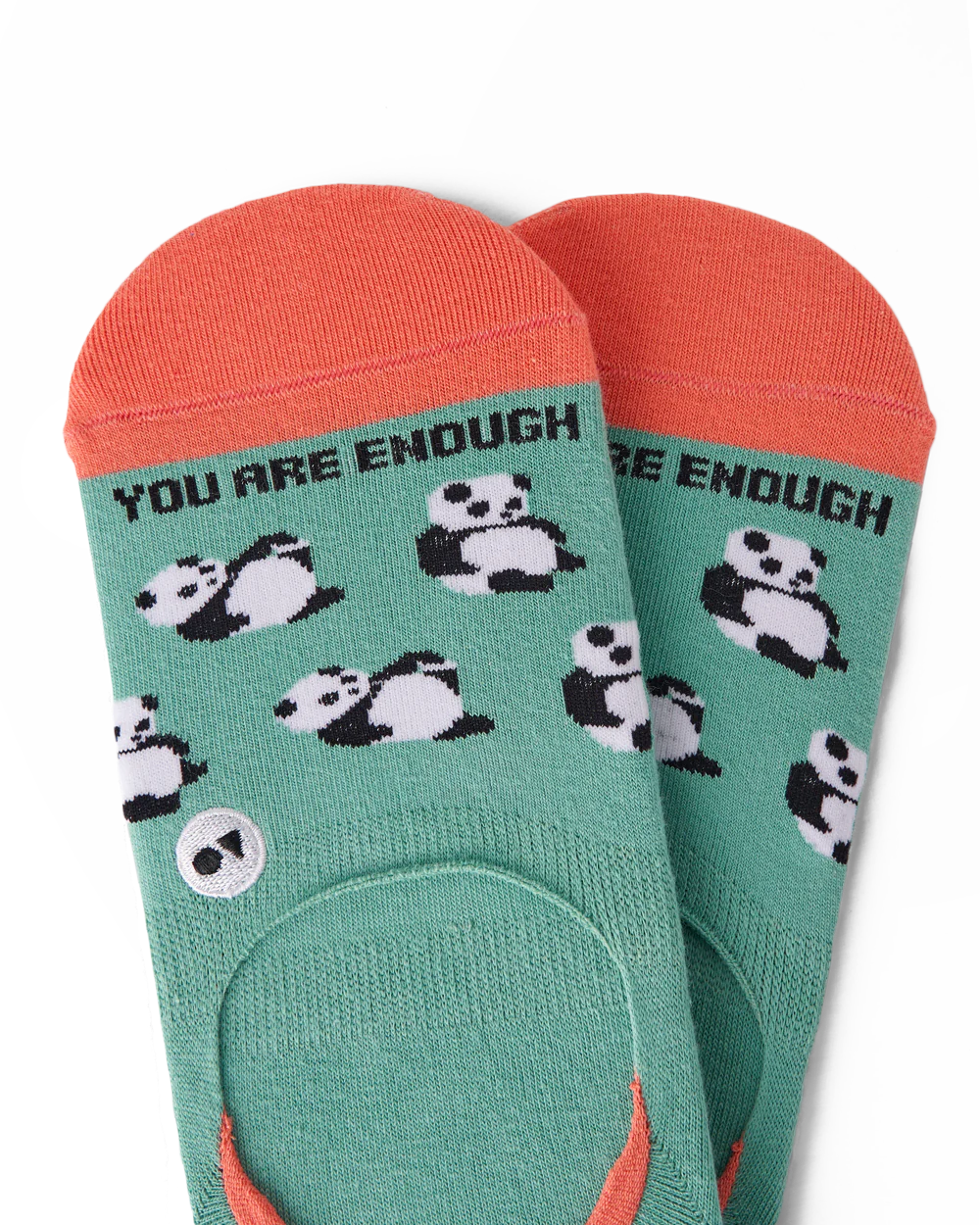 Talking Toes Positive Panda (You are enough) No-Show Sock | Other Accessories | The Green Collective SG