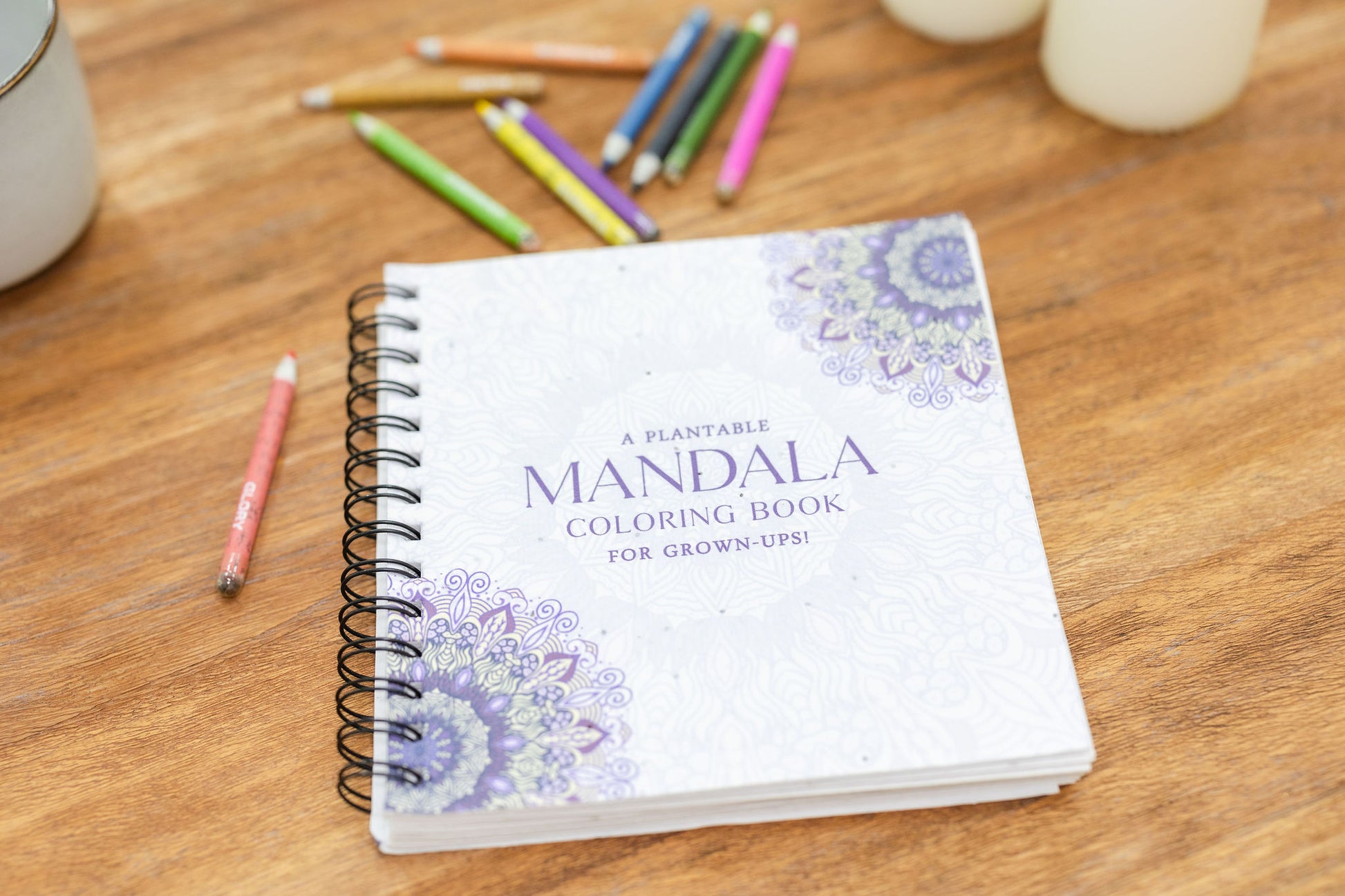 Purple & Pure Plantable Mandala Colouring Gift Set | stationary | The Green Collective SG