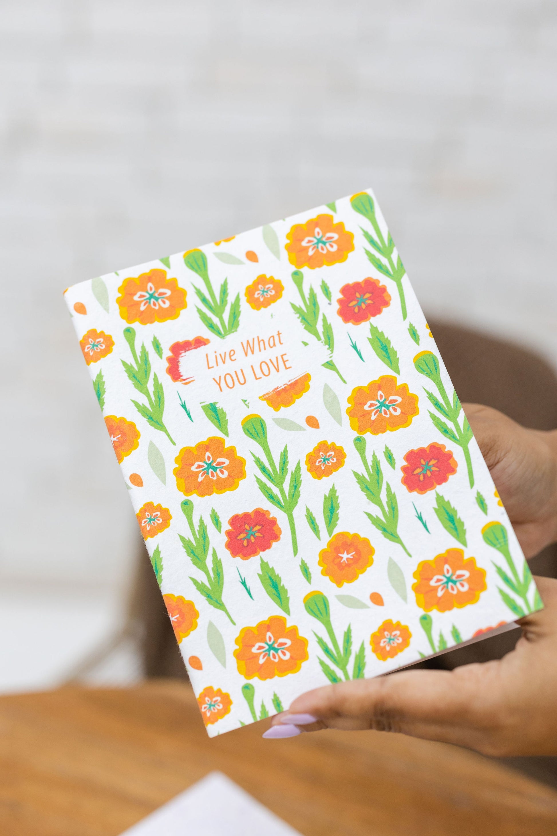 Purple & Pure Marigold Plantable Seed Notebook and pencils set | stationary | The Green Collective SG