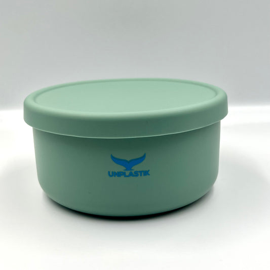 Medium Round Lunch Box (700ml) - Green | Food Storage | The Green Collective SG