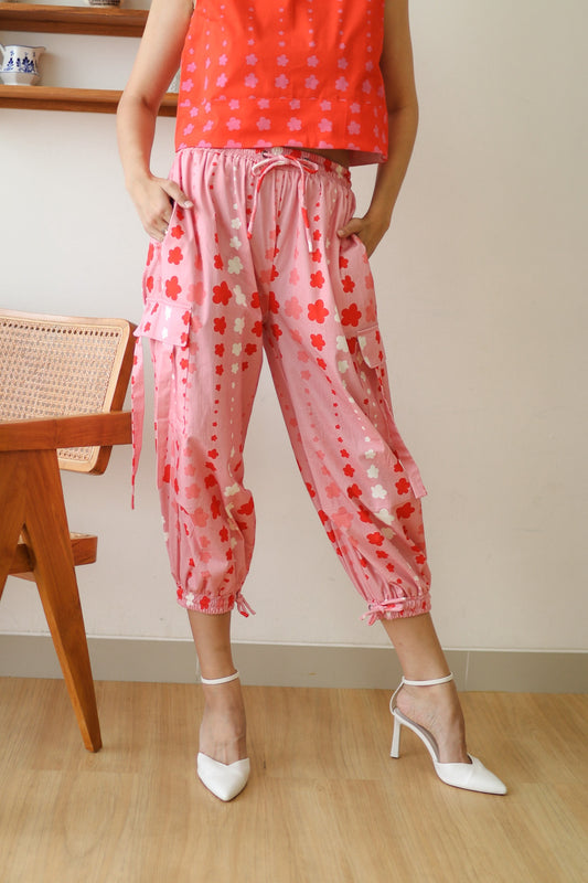 Calla The Label Stars Cargo Pants in Pink