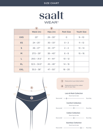 SaaltWear Leakproof Comfort Boyshort Black | period underwear | The Green Collective SG