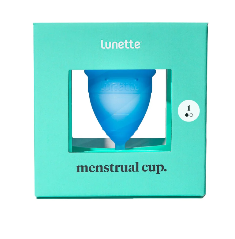 Lunette Menstrual Cup Model 1 (Blue) | period cups and discs | The Green Collective SG