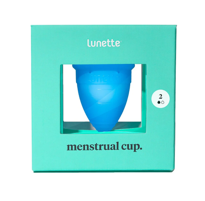 Lunette Menstrual Cup Model 2 (Blue) | period cups and discs | The Green Collective SG