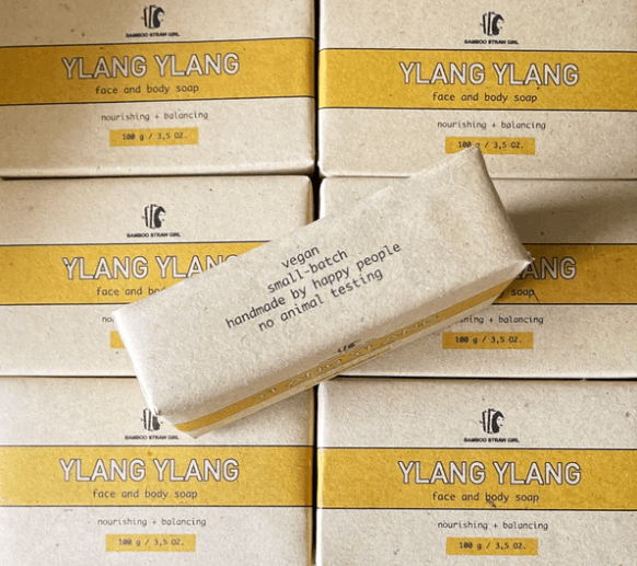 Bamboo Straw Girl Ylang Ylang Soap | Buy at The Green Collective