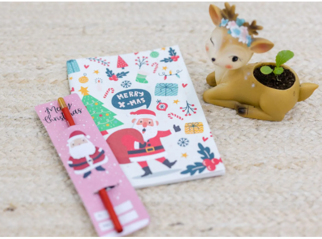 Purple & Pure Christmas Seed Notebook and Pencil Set | Other Accessories | The Green Collective SG