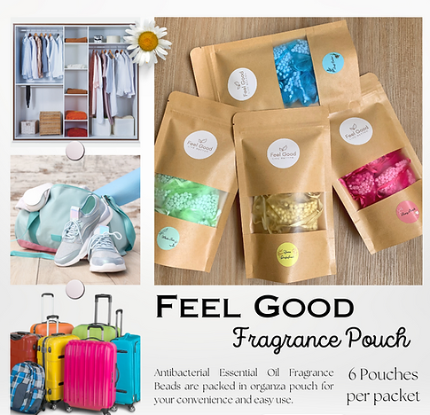 Feel Good Fragrance Pouch Bundle of 4 | Home fragrances | The Green Collective SG