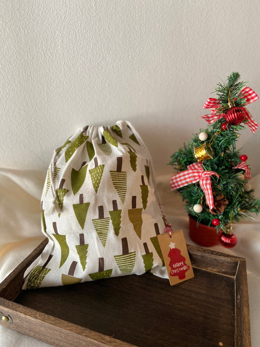 X'mas Gift Pouch - Tree (Large)