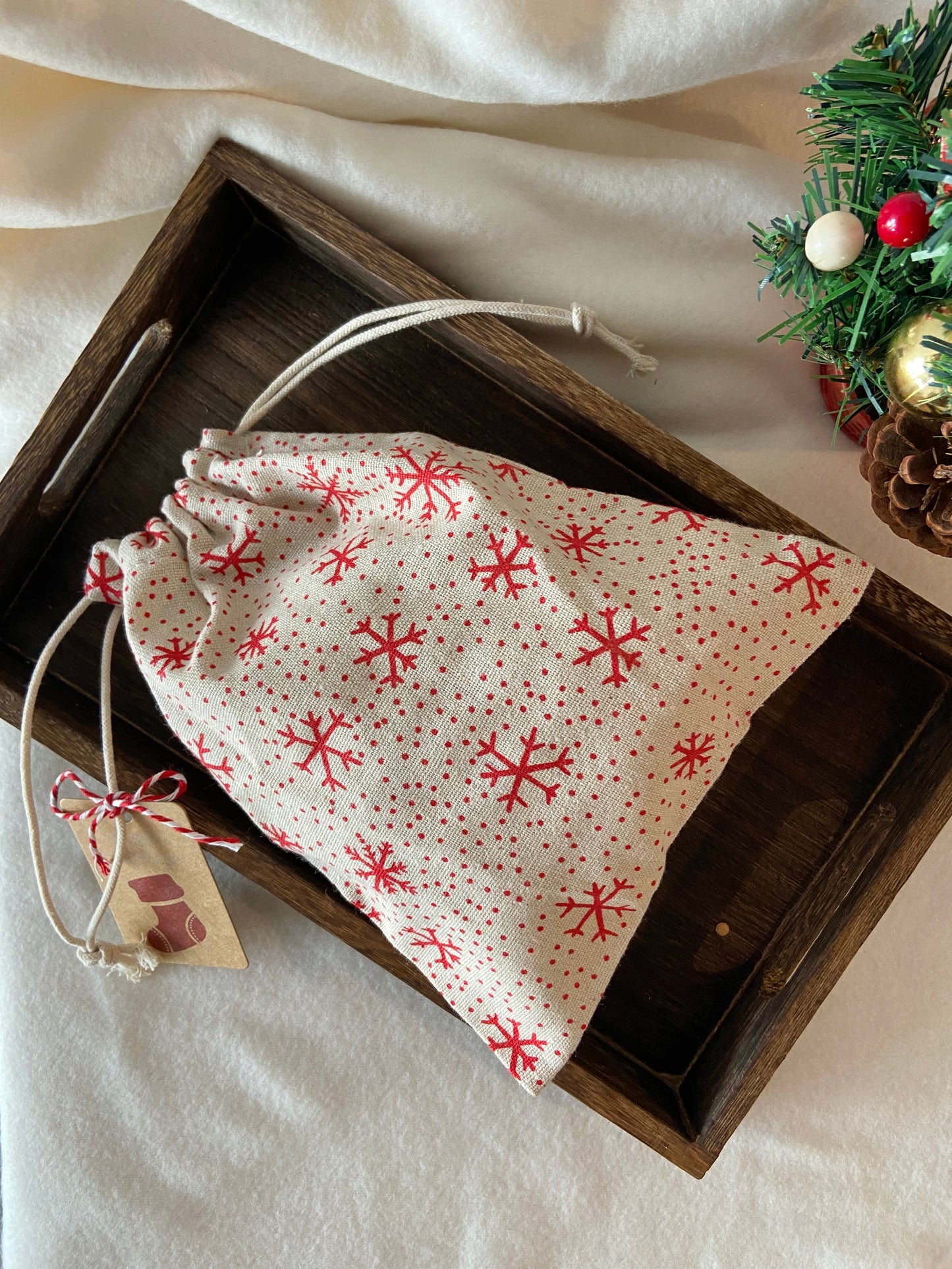 You Living X'mas Gift Pouch - White snow