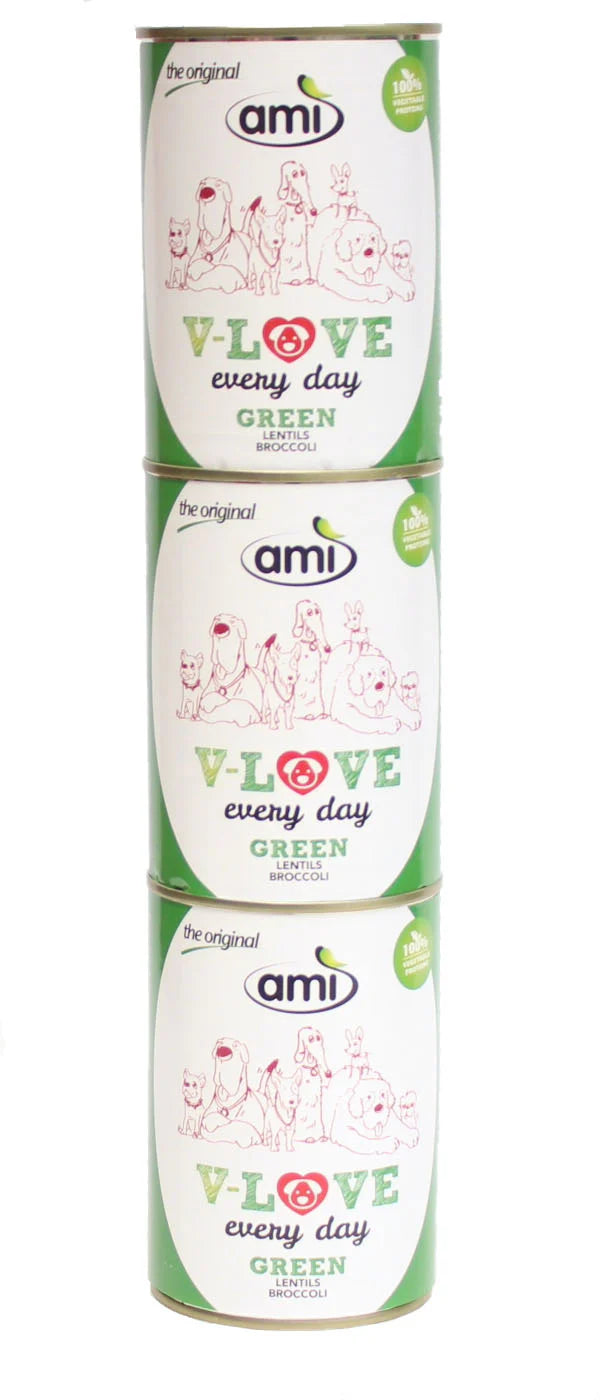 Ami V-Love Everyday Canned Wet Dog Food (Lentils & Broccoli)