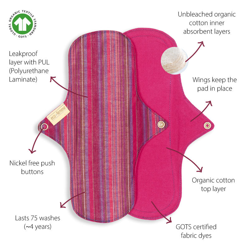 Eco Femme Night Pad (Vibrant)