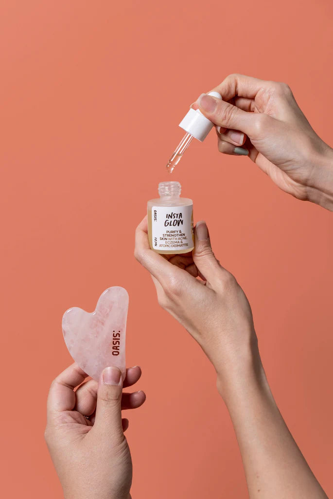 Rose Quartz Gua Sha Face Massager | Skincare | The Green Collective SG