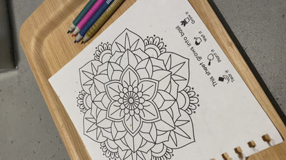 Purple & Pure Plantable Mandala Colouring Gift Set