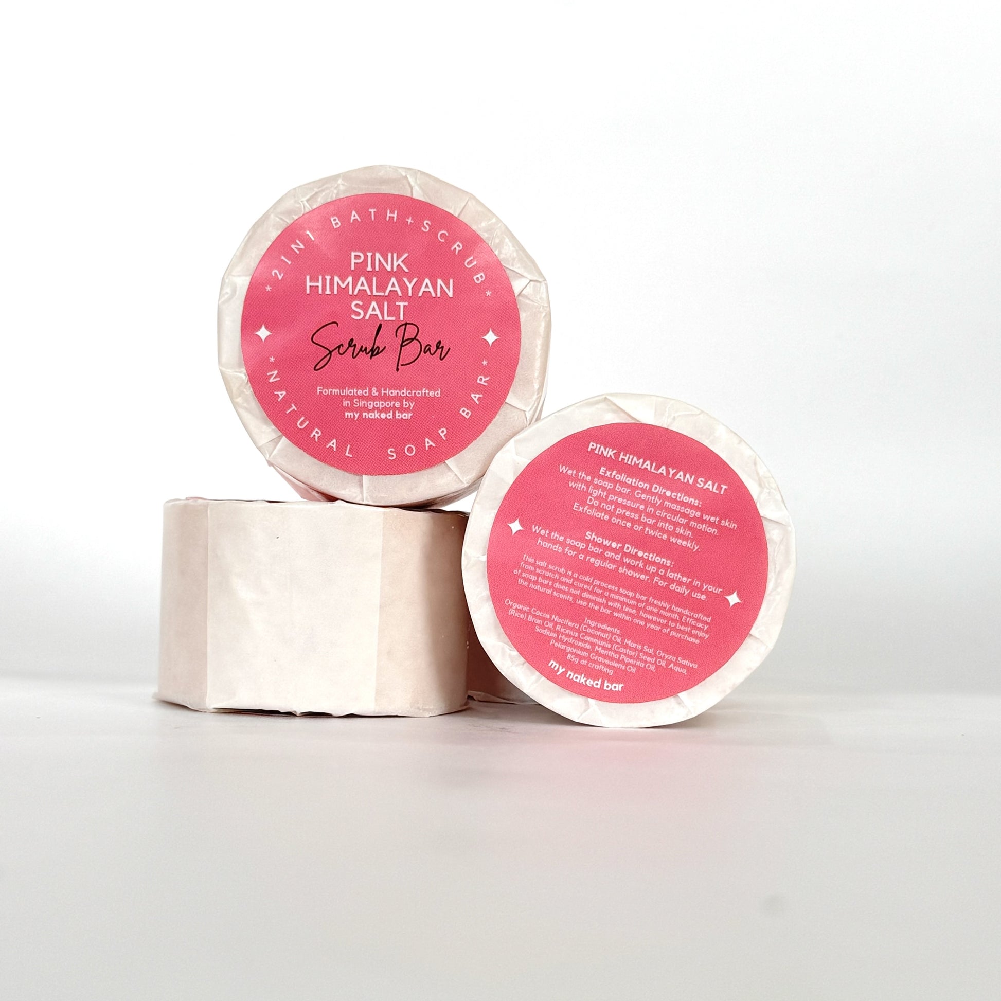 My Naked Bar Himalayan Salt Scrub Bar - Sweet Bouquet | Bodycare | The Green Collective SG