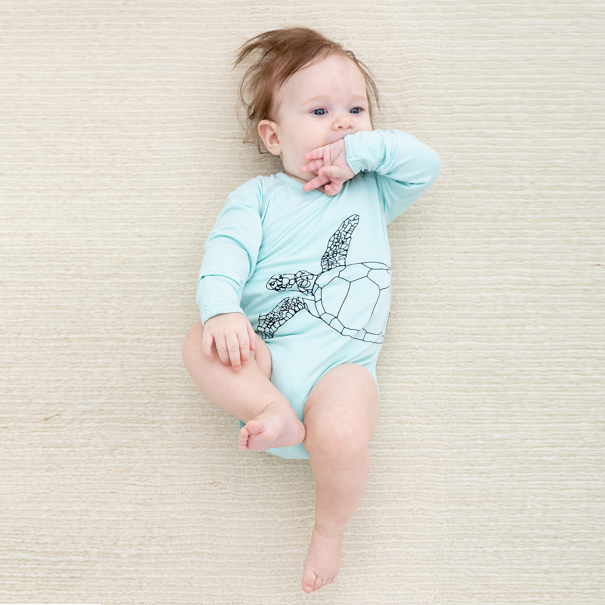 ikkikidz Sea Turtle Onesie | Purchase at The Green Collective