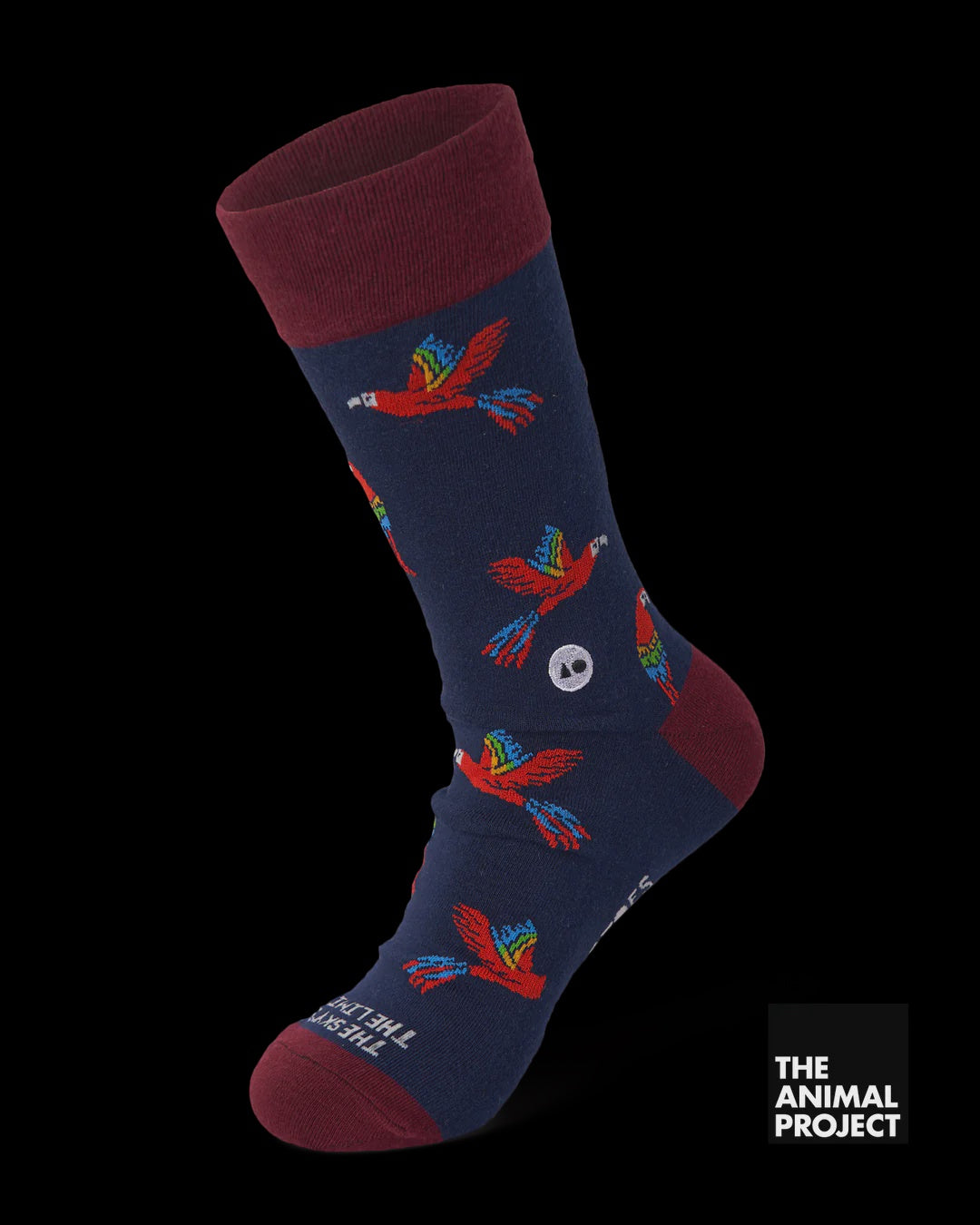 Talking Toes Soaring Macaw Kids Crew Sock | Other Accessories | The Green Collective SG