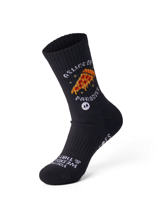 Talking Toes Weird Pizza Athletic Sock | Other Accessories | The Green Collective SG