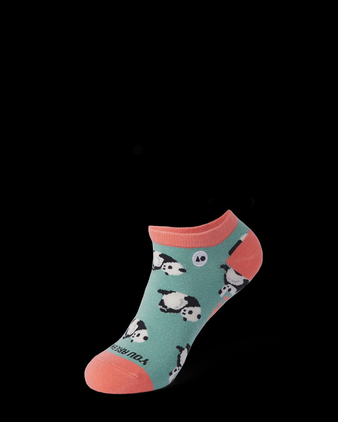 Talking Toes Positive Panda (You are enough) Ankle Sock | Other Accessories | The Green Collective SG