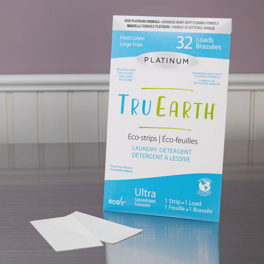 Tru Earth Eco Strips Fresh Linen Linge Frais 32 Loads Platinum | Cleaning supplies | The Green Collective SG