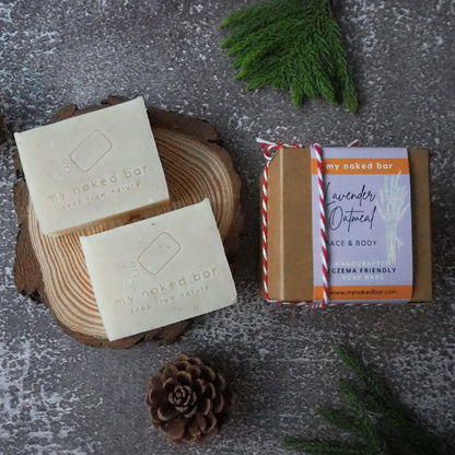 My Naked Bar Lavender Oatmeal 2 Bar Gift Box | Bodycare | The Green Collective SG