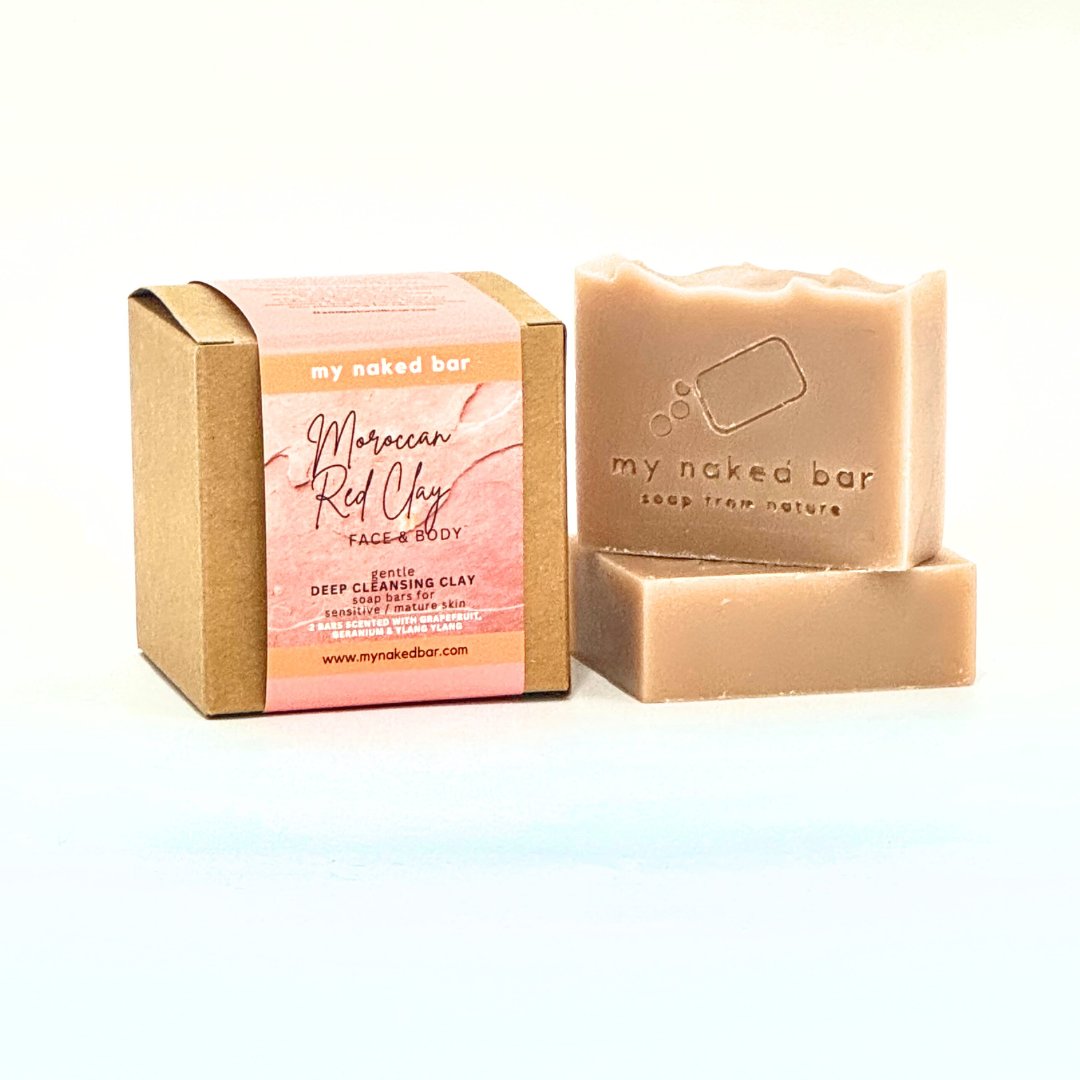 My Naked Bar Moroccan Red Clay Double Bar Gift Box | Bodycare | The Green Collective SG