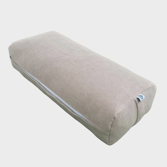 TTT Rectangle Bolster, Grey | Yoga Accessories | The Green Collective SG