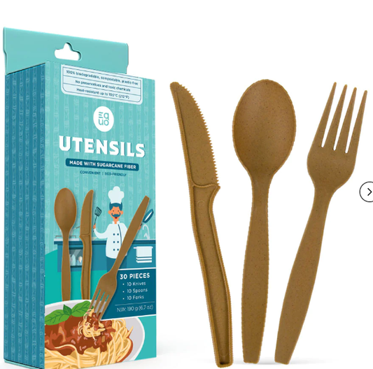 EQUO WOODEN COMBO UTENSILS 10PACK | Tableware | The Green Collective SG